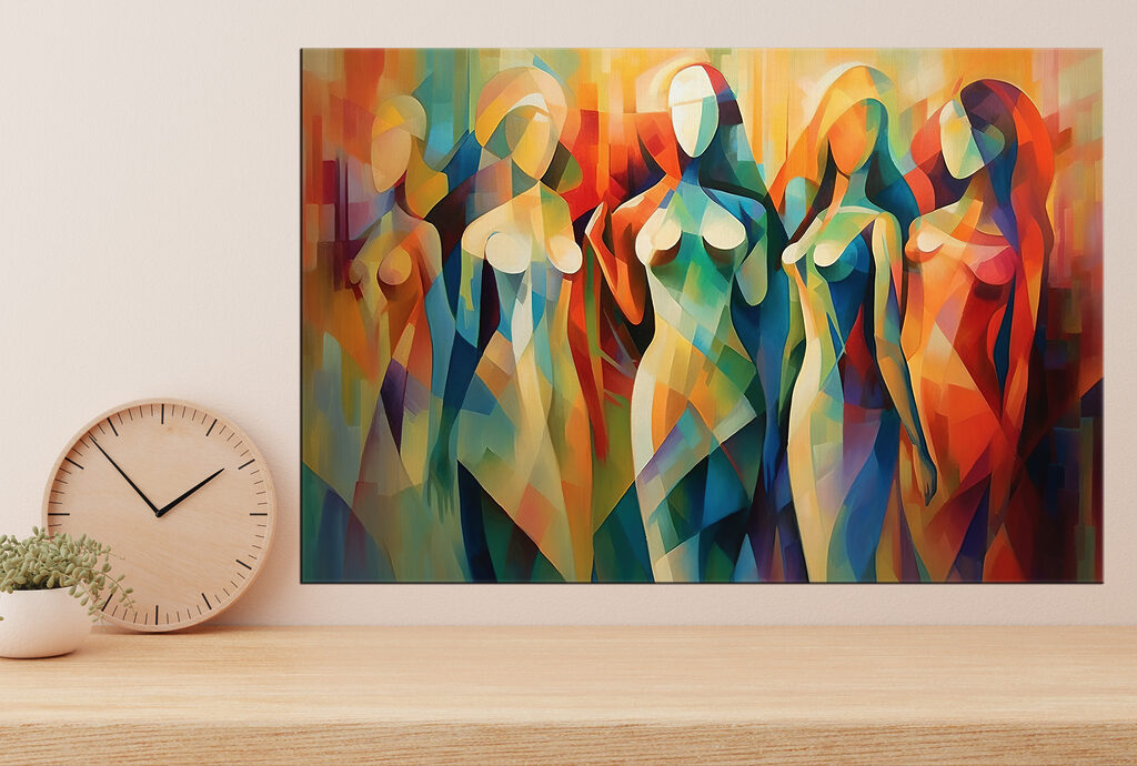 Mulheres em planos coloridos — interior 3