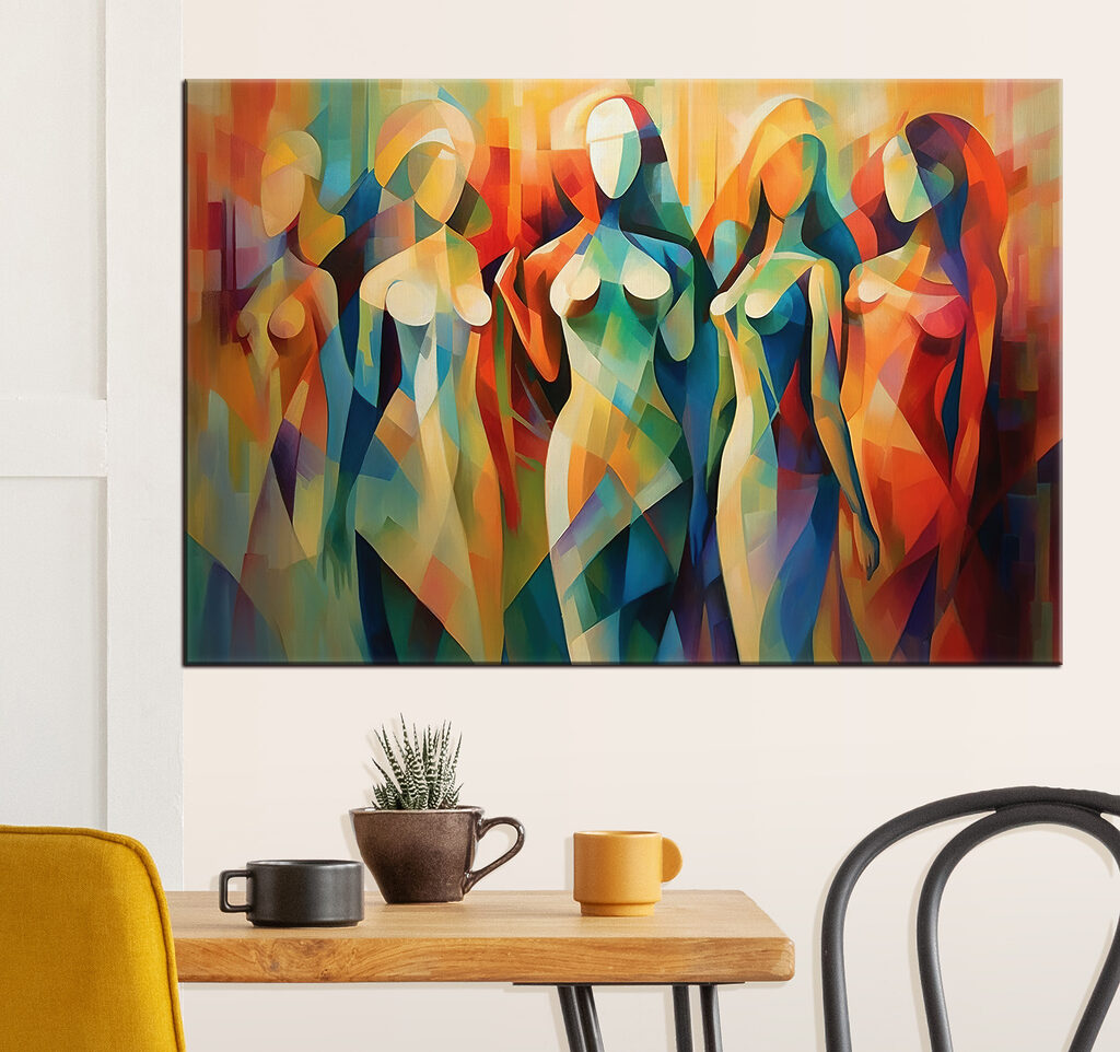 Mulheres em planos coloridos — interior 1