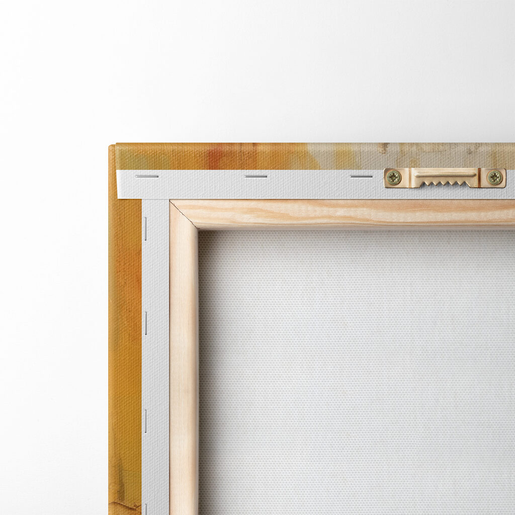 Figuras em ocre quente — verso