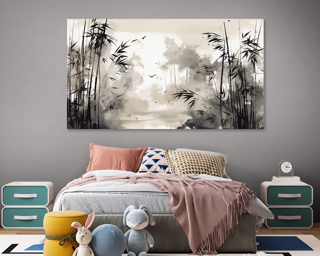 Bambu sobre águas calmas — interior 2