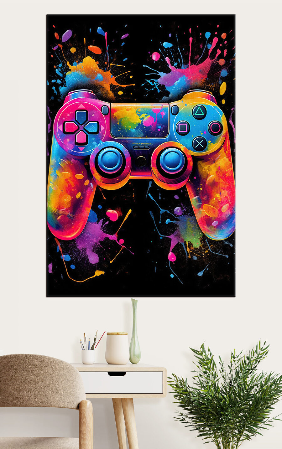 Comando cheio de salpicos — interior 1