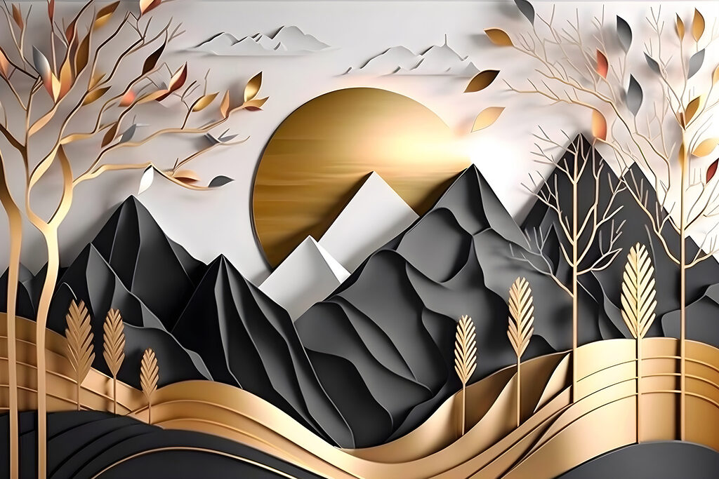 Montanhas em camadas — design completo