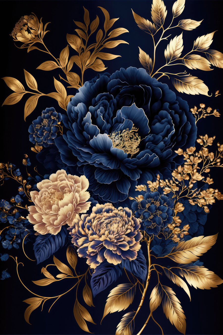 Flores azul-real — design completo