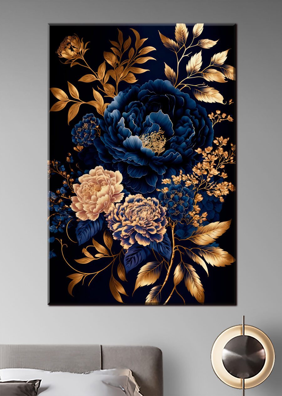 Flores azul-real — interior 2