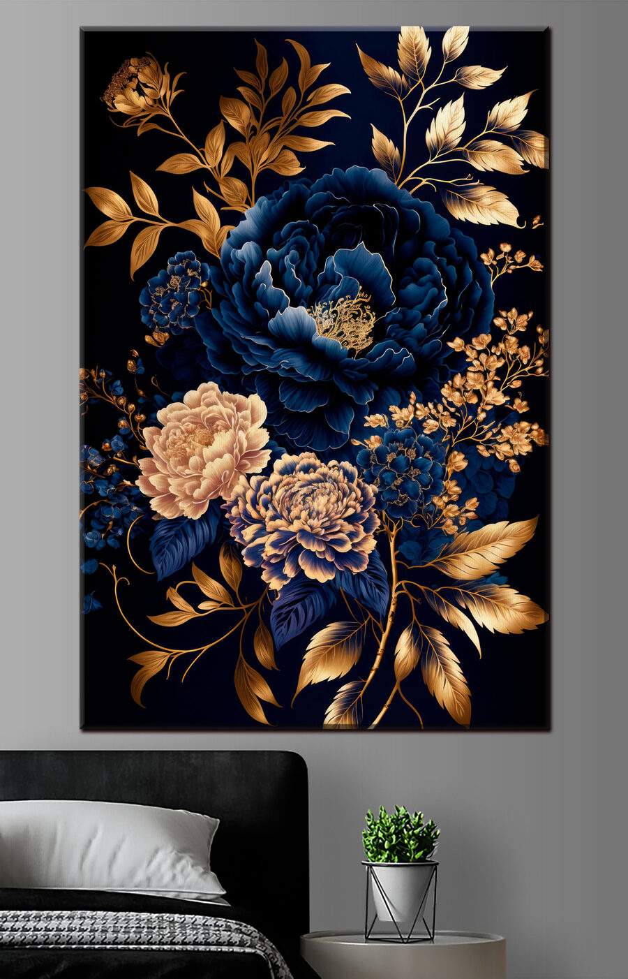 Flores azul-real — interior 1