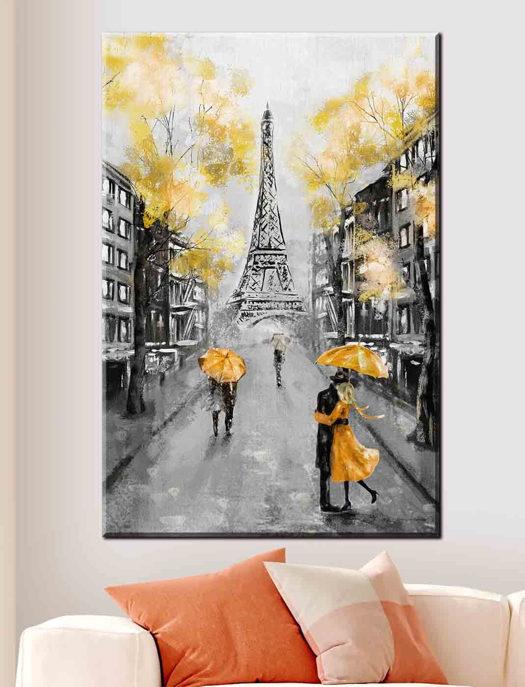 Guarda-chuvas amarelos em Paris — interior 2