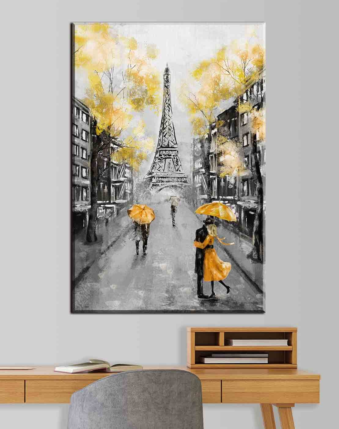 Guarda-chuvas amarelos em Paris — interior 3