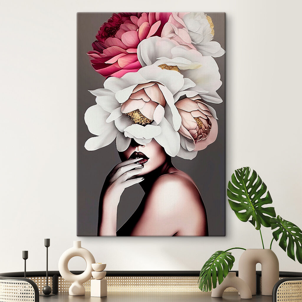 Rosto entre flores — interior 4