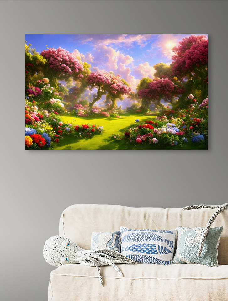 Prado aberto em flor — interior 1