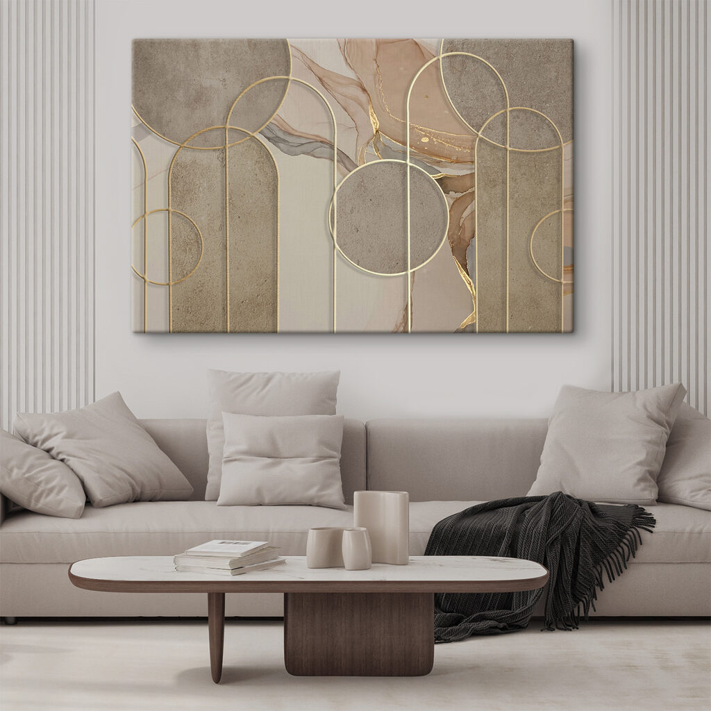 Arcos dourados sobre areia — interior 4