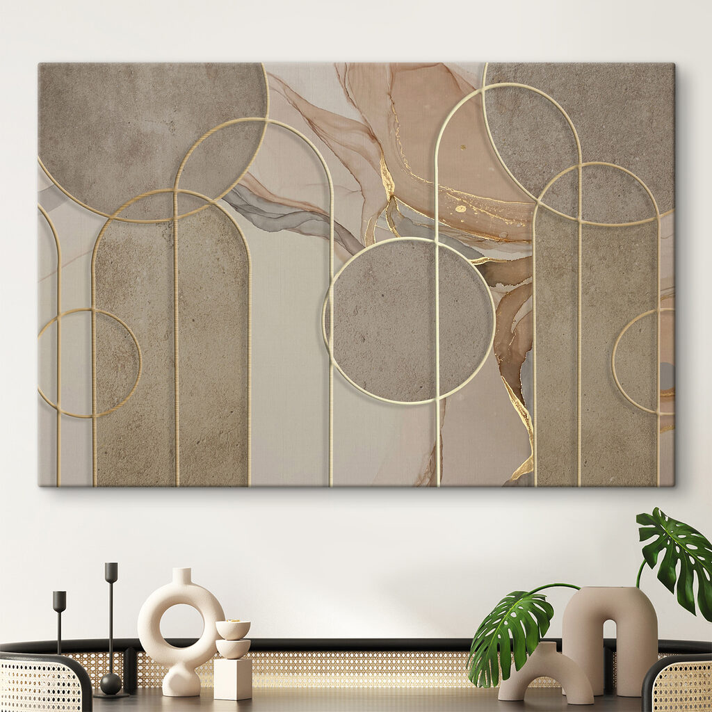 Arcos dourados sobre areia — interior 5