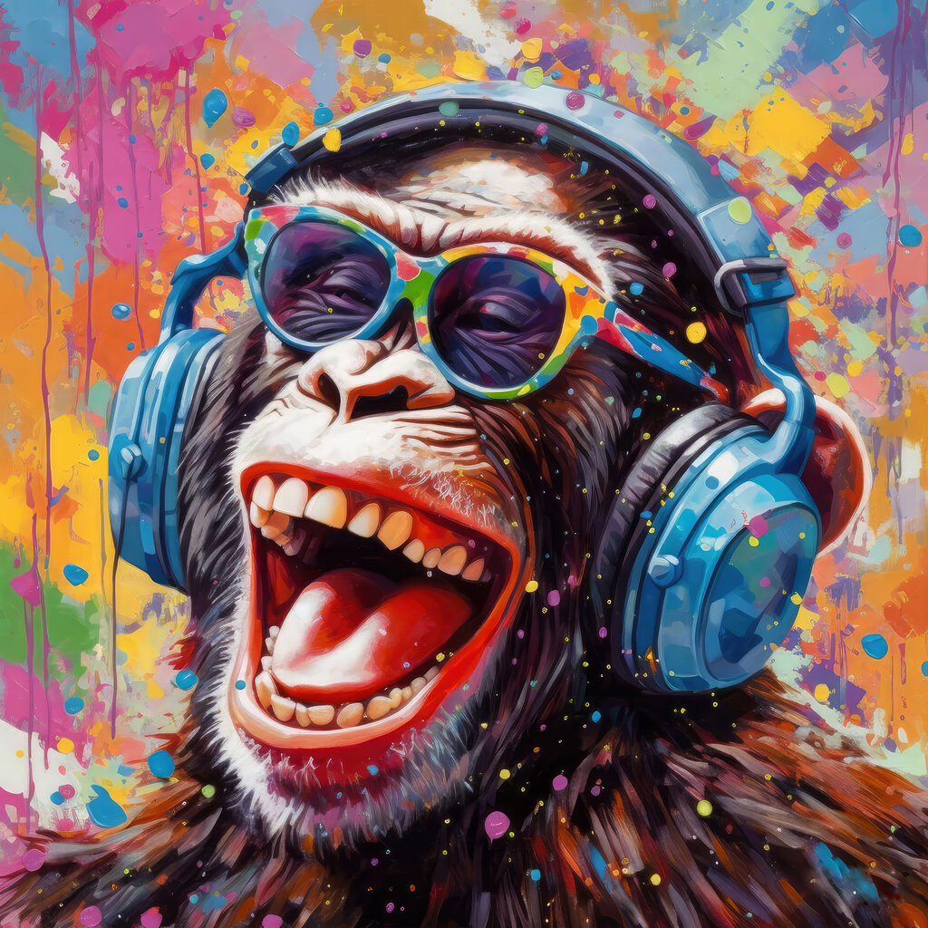 Macaco a rir — design completo