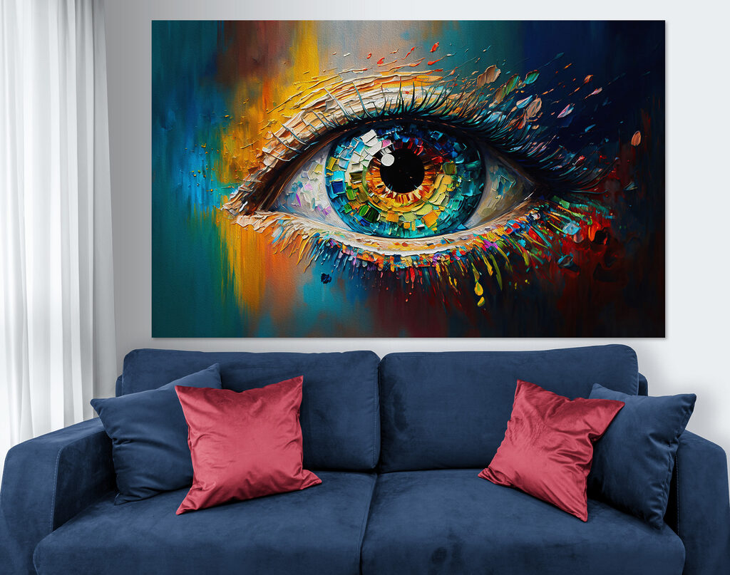 Olho em mosaico — interior 1