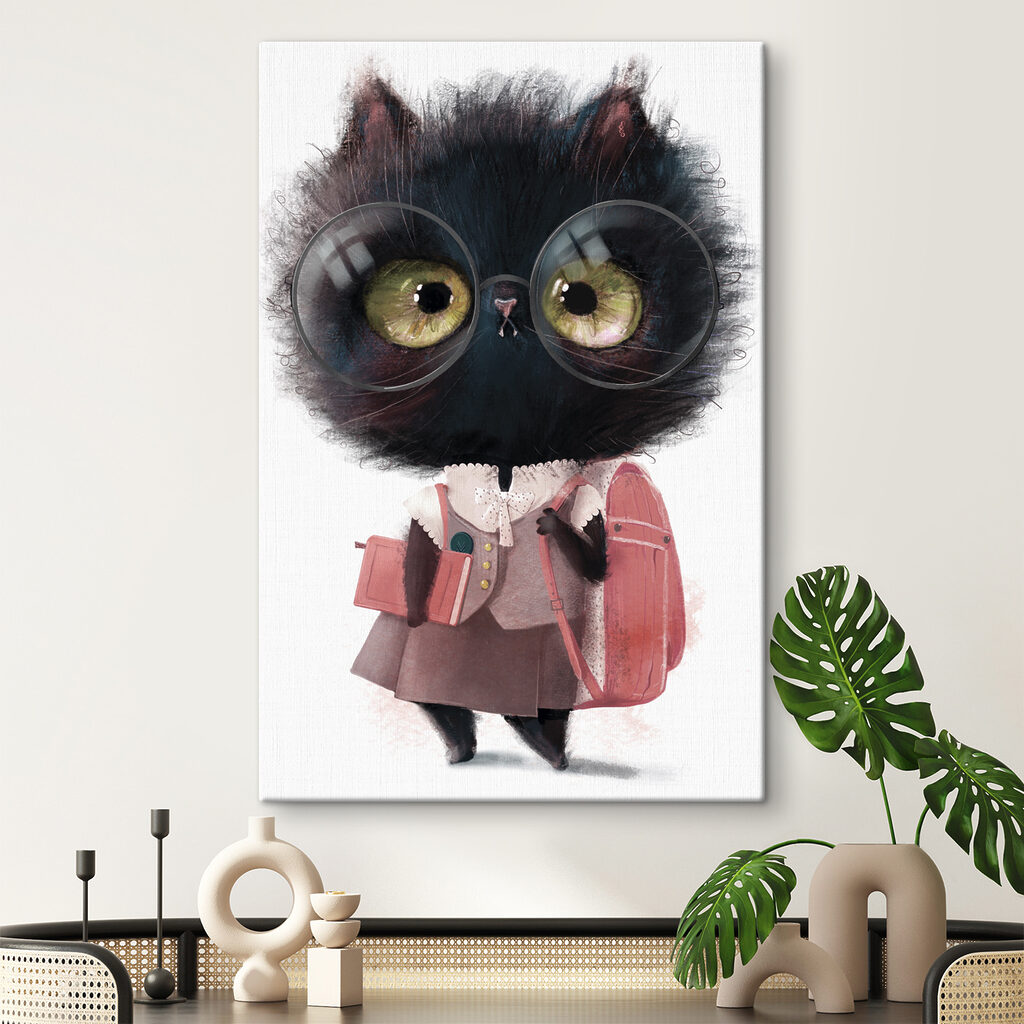Gatinho para a escola — interior 2
