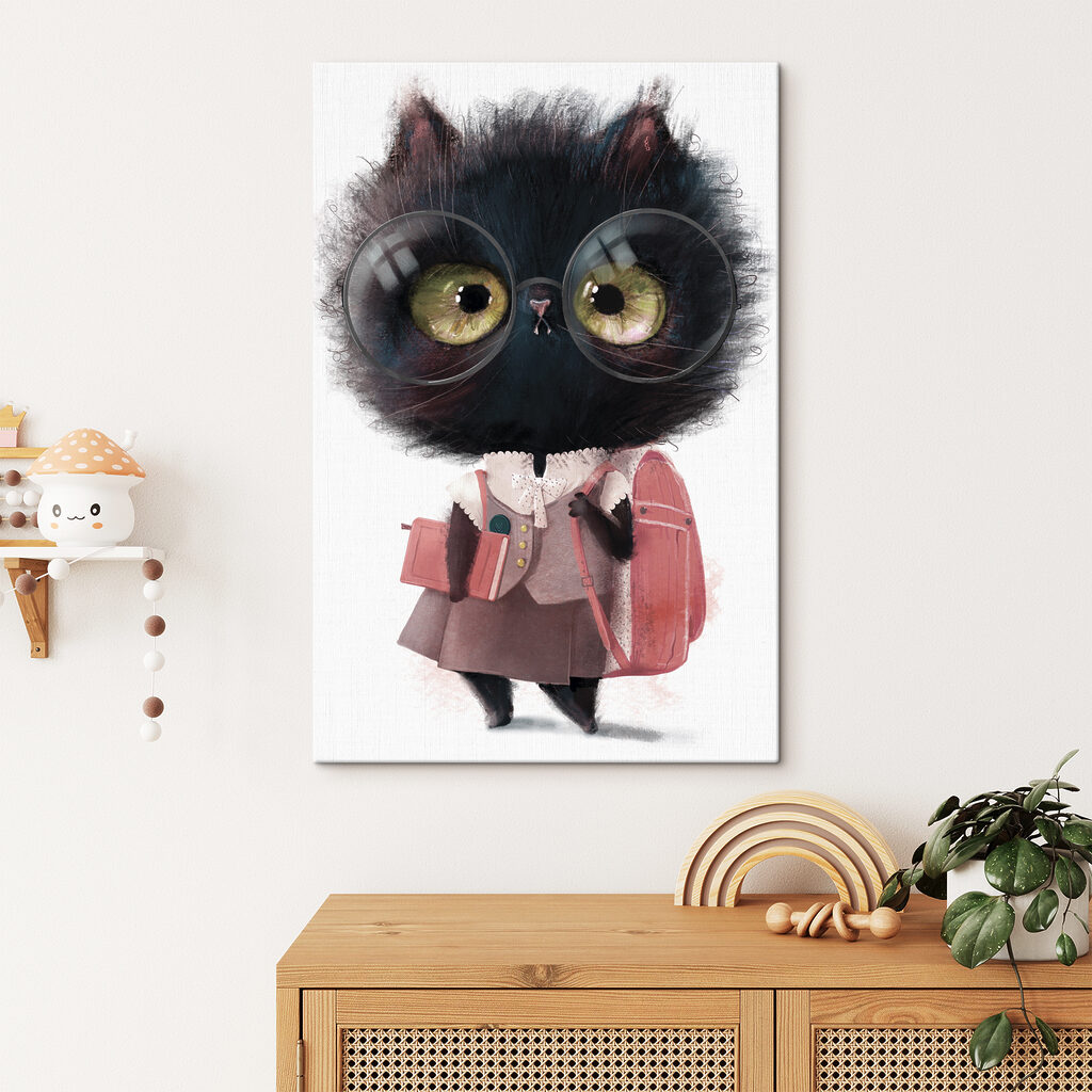 Gatinho para a escola — interior 3