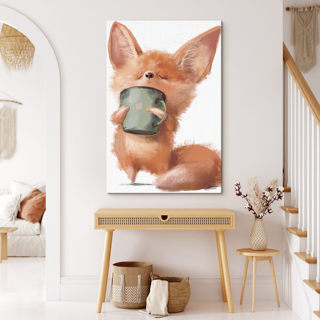 Raposa com uma caneca — interior 3