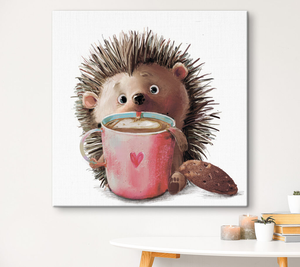 Ouriço com uma caneca — interior 3