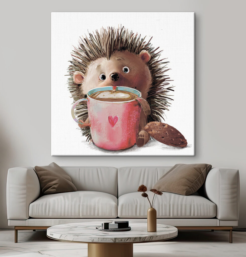 Ouriço com uma caneca — interior 4
