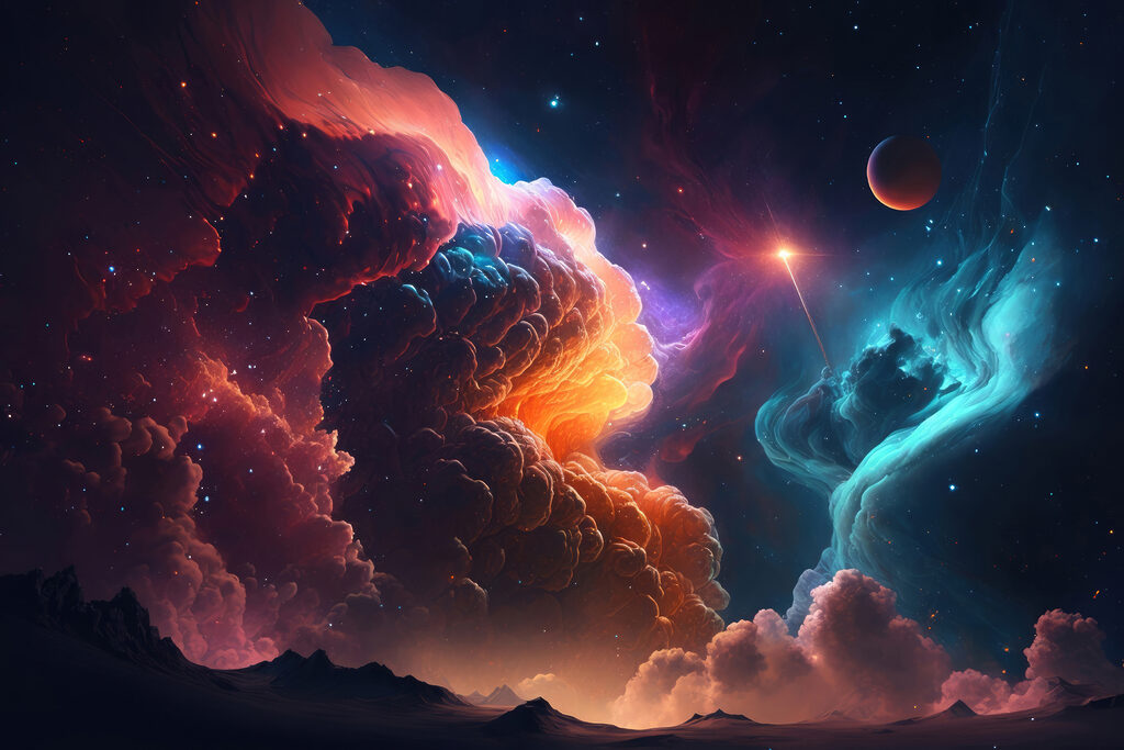 Nebulosas que se juntam — design completo