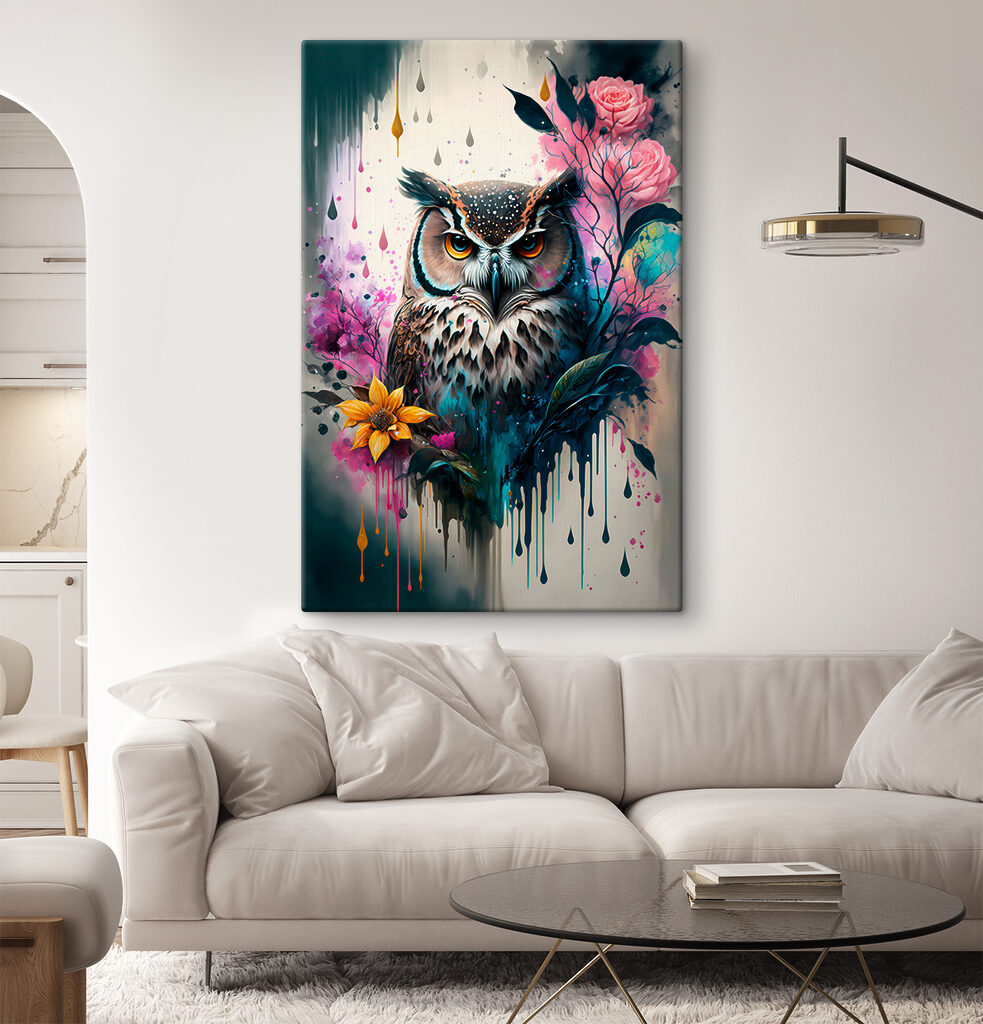 Coruja entre rosas — interior 5