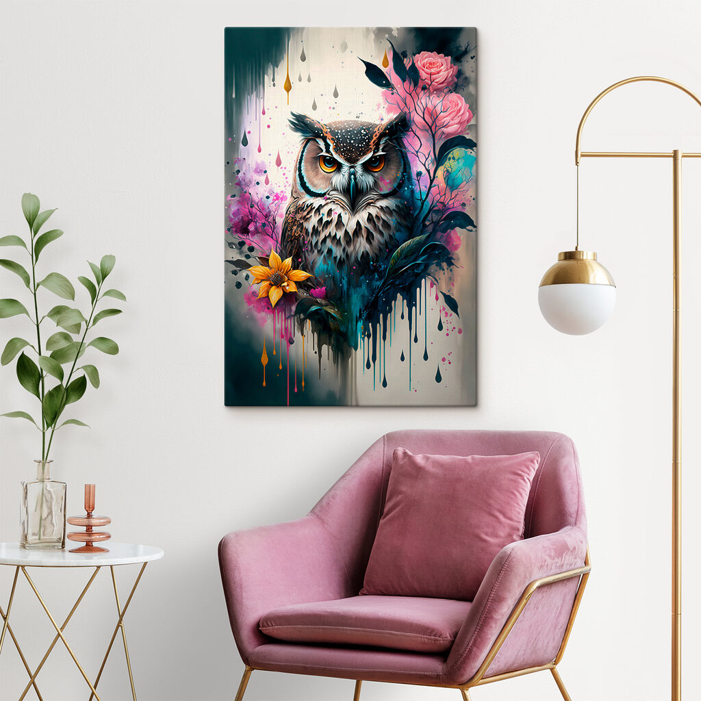Coruja entre rosas — interior 6
