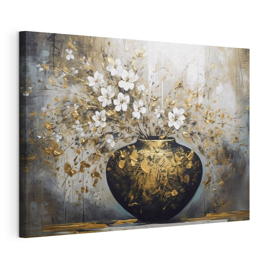 Vaso com flores — vista do produto
