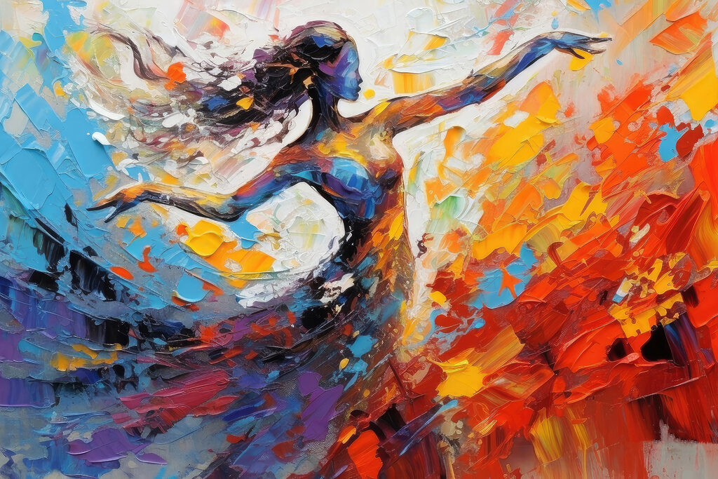 Dança em cores — design completo