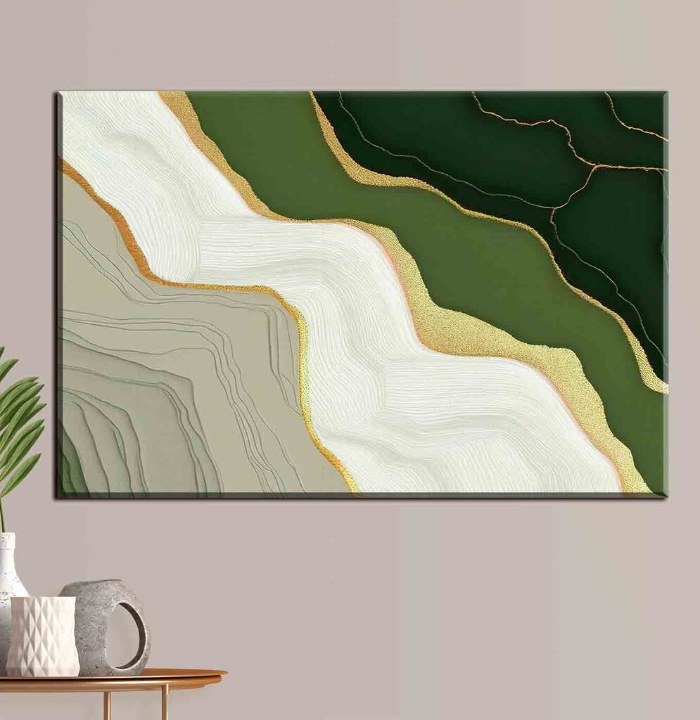 Camadas verdes e creme — interior 2