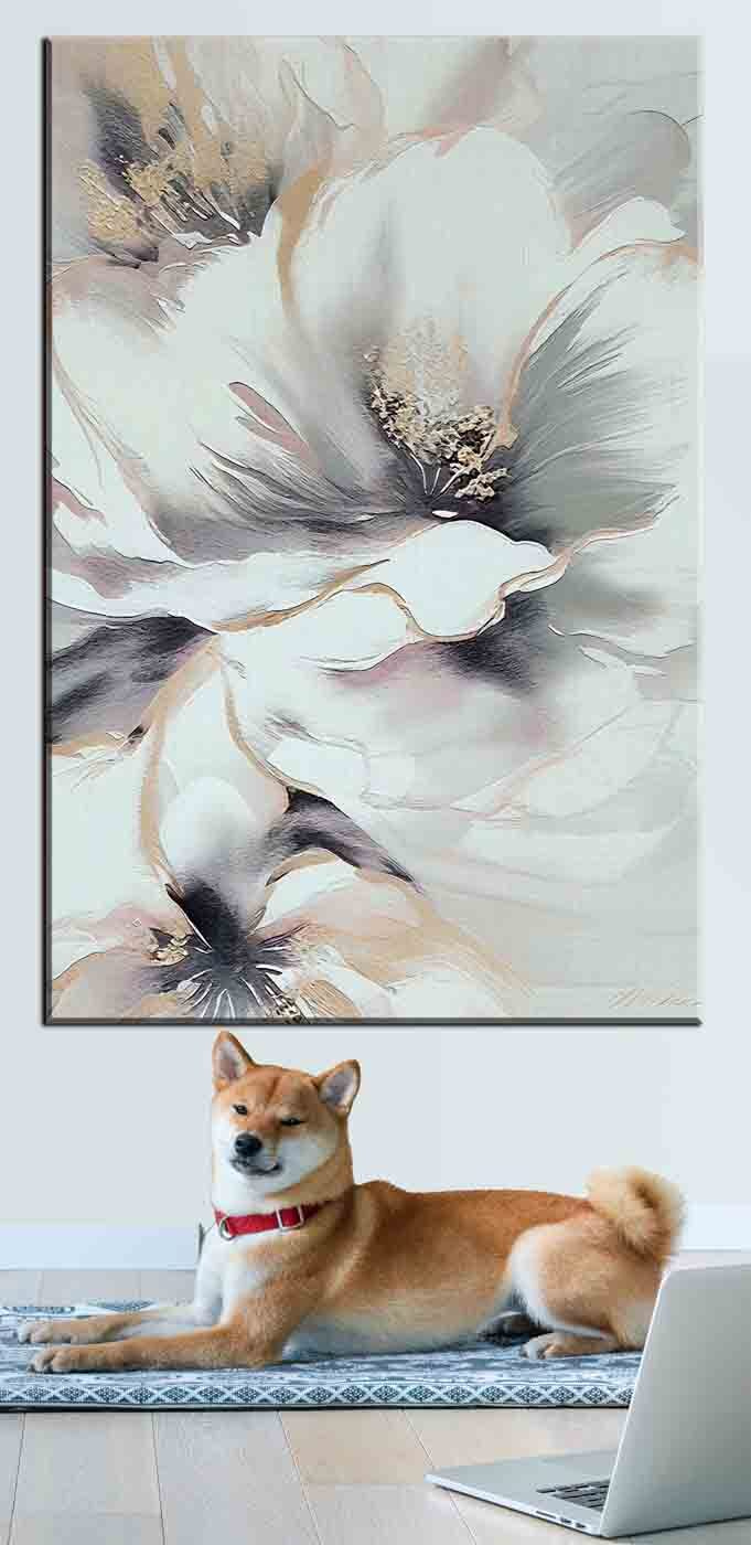 Flor branca tranquila — interior 2