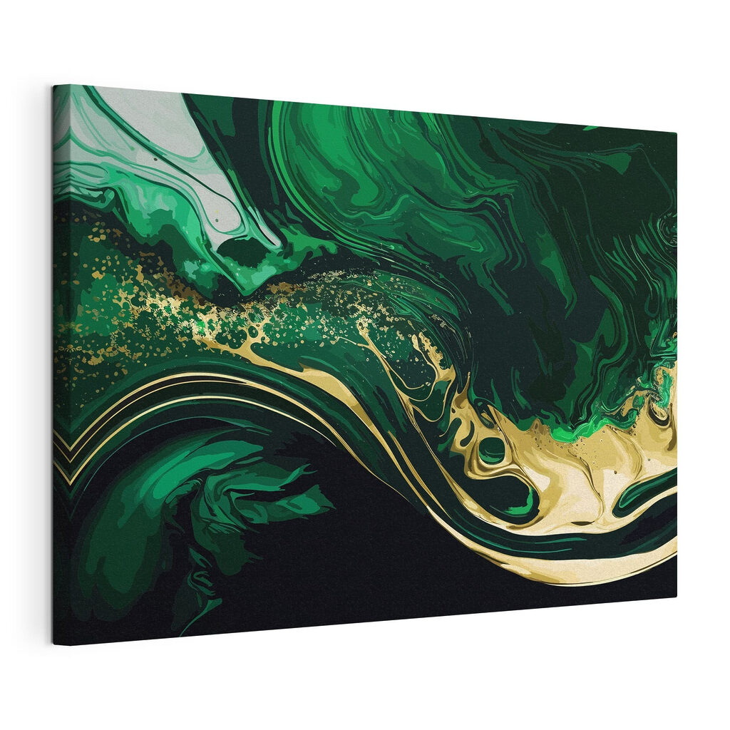 Dourado corre pelo verde — vista do produto