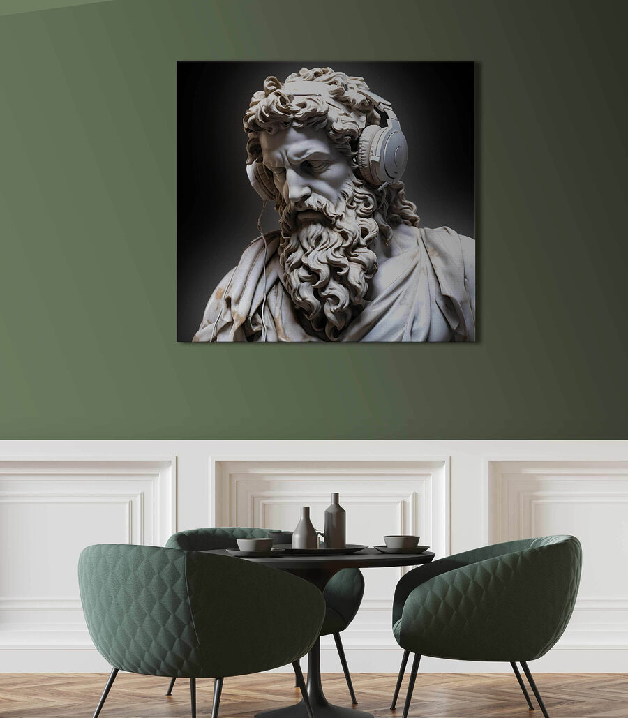 Busto com auscultadores — interior 2