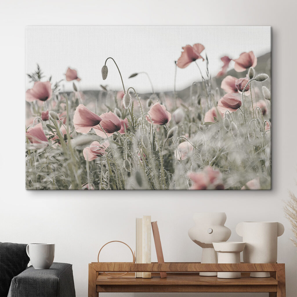 Papoilas em rosa sereno — interior 1