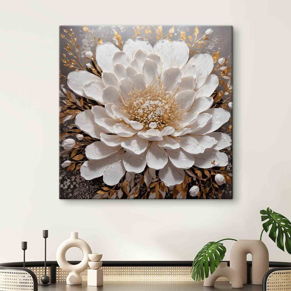 Flor de leques brancos — interior 2