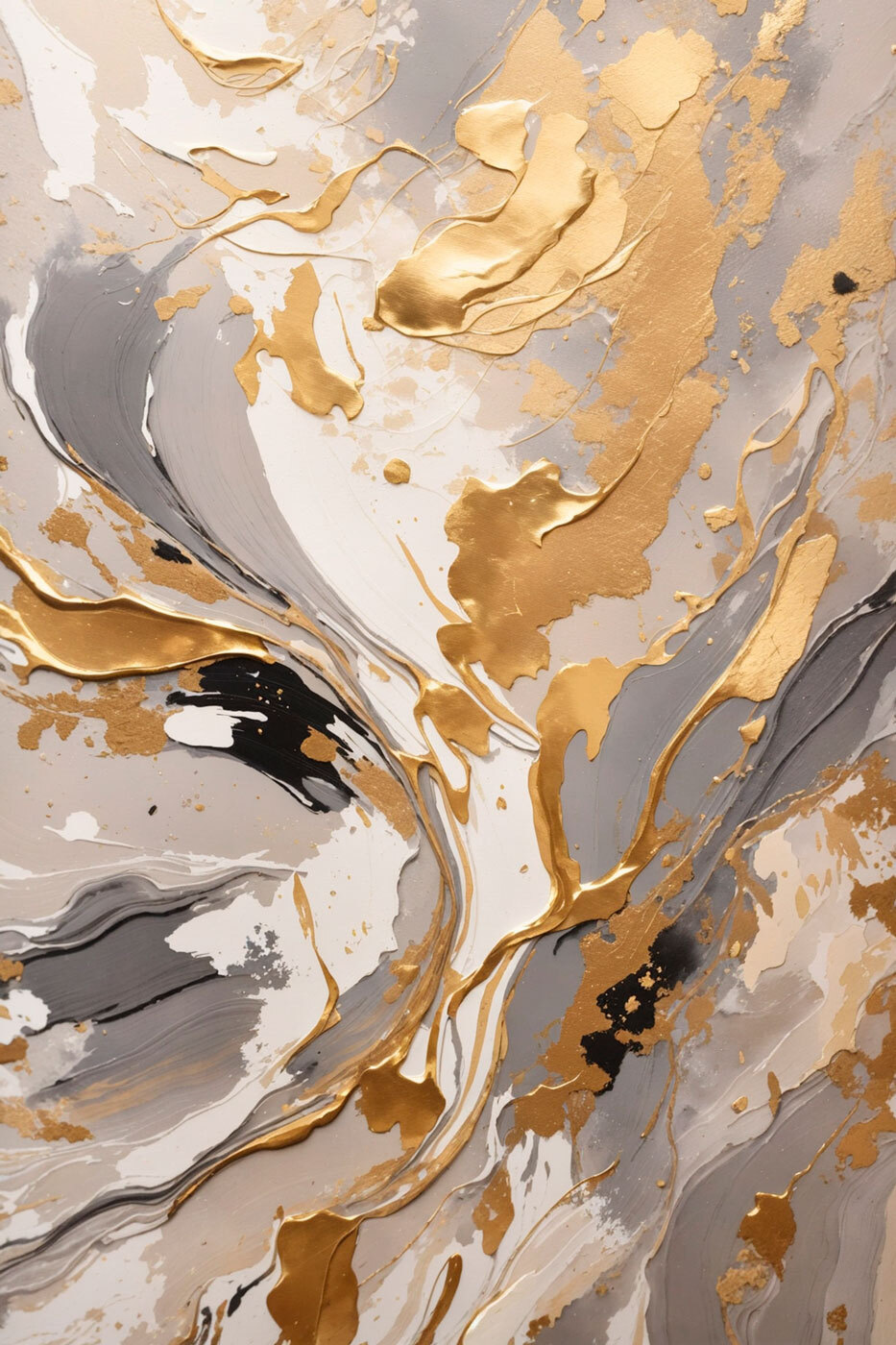 Dourado entre correntes cinzentas — design completo
