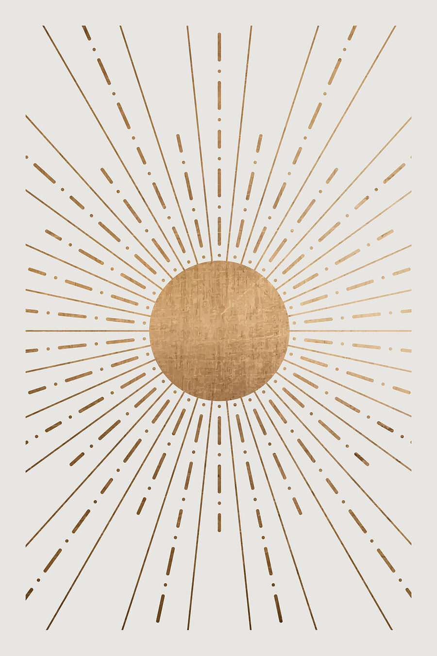 Sol de raios finos — design completo