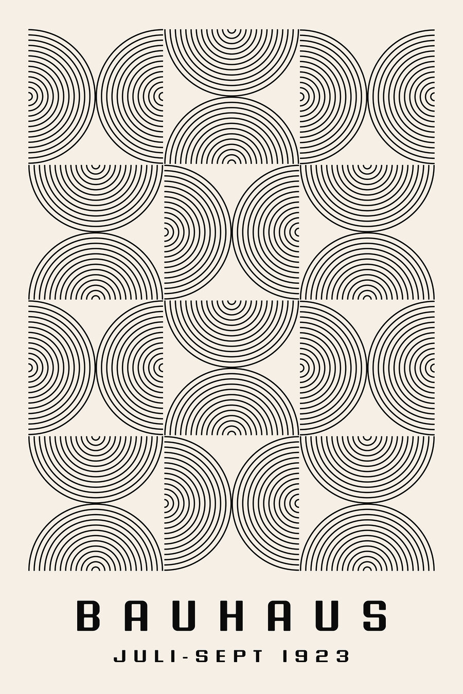 Bauhaus em arcos finos — design completo