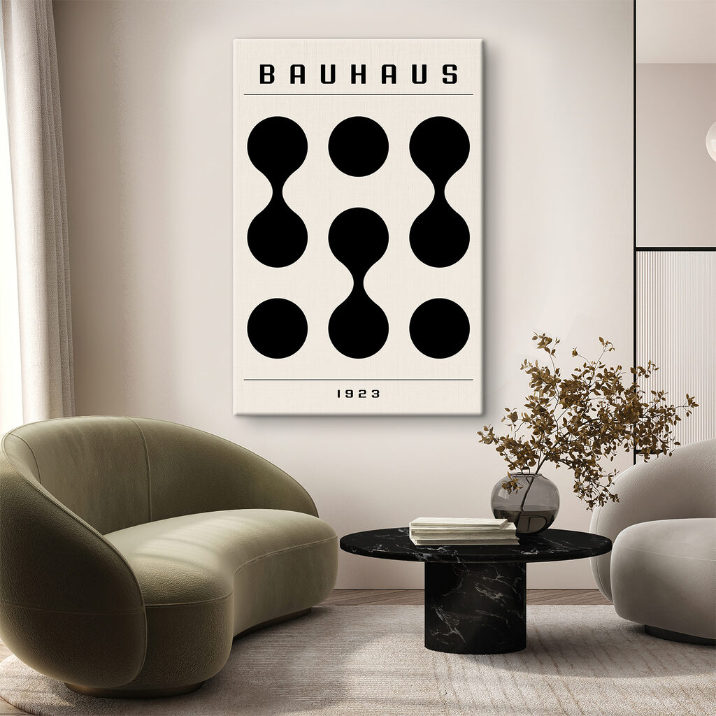 Bauhaus em formas pretas — interior 2