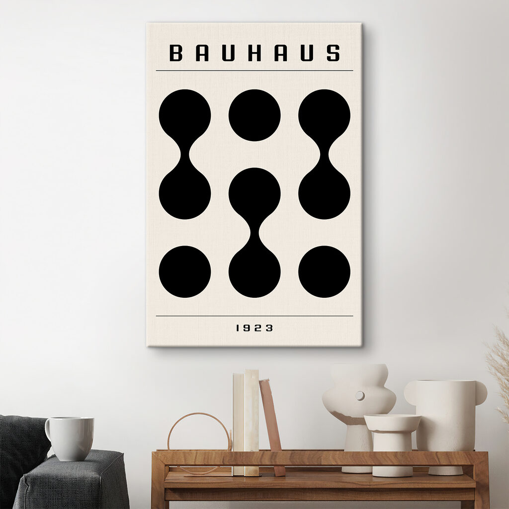 Bauhaus em formas pretas — interior 3