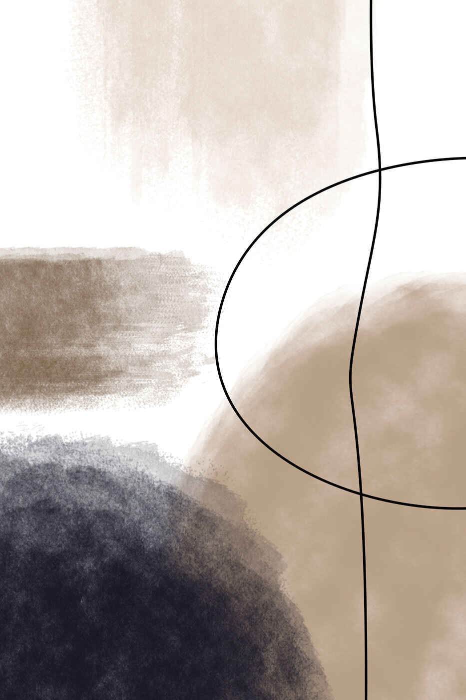 Uma linha entre manchas — design completo
