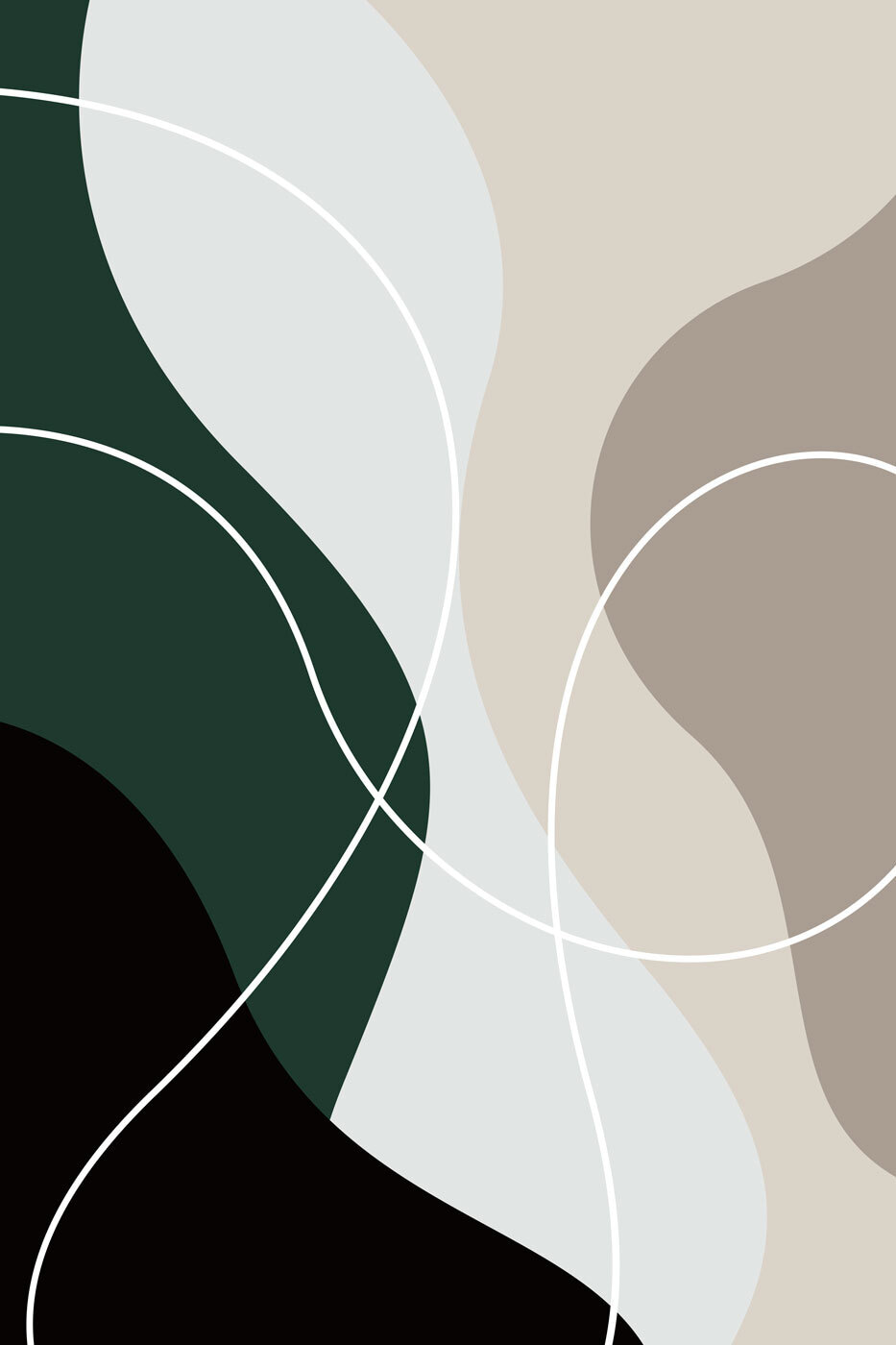 Formas com linhas brancas — design completo
