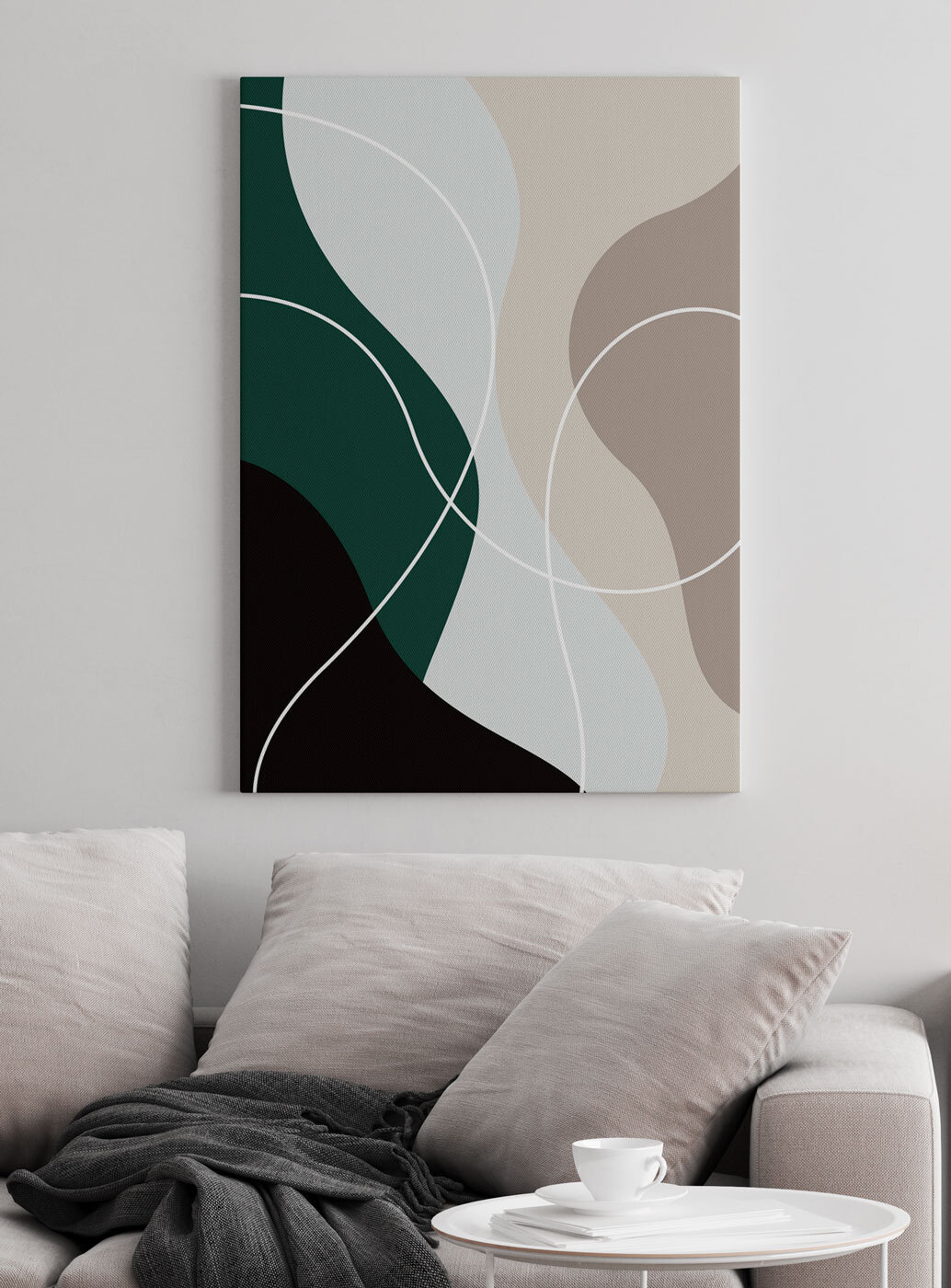 Formas com linhas brancas — interior 2