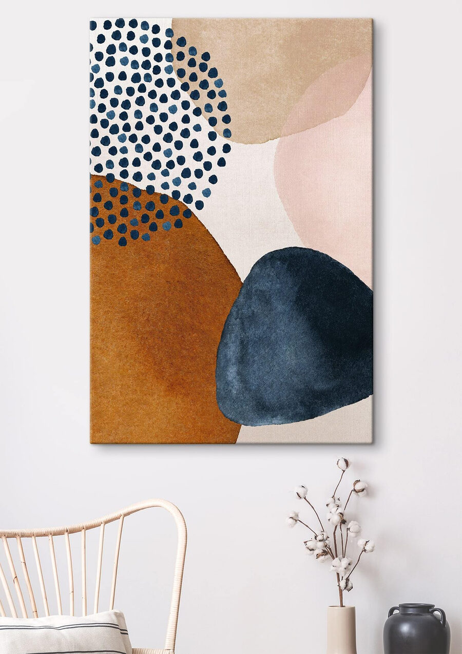 Chuva azul de pontos — interior 1