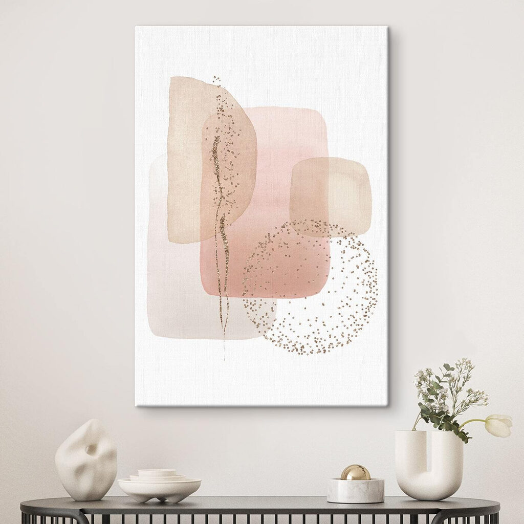 Manchas rosa com pintas num interior
