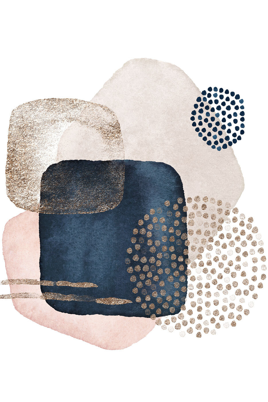 Pontos sobre formas suaves — design completo