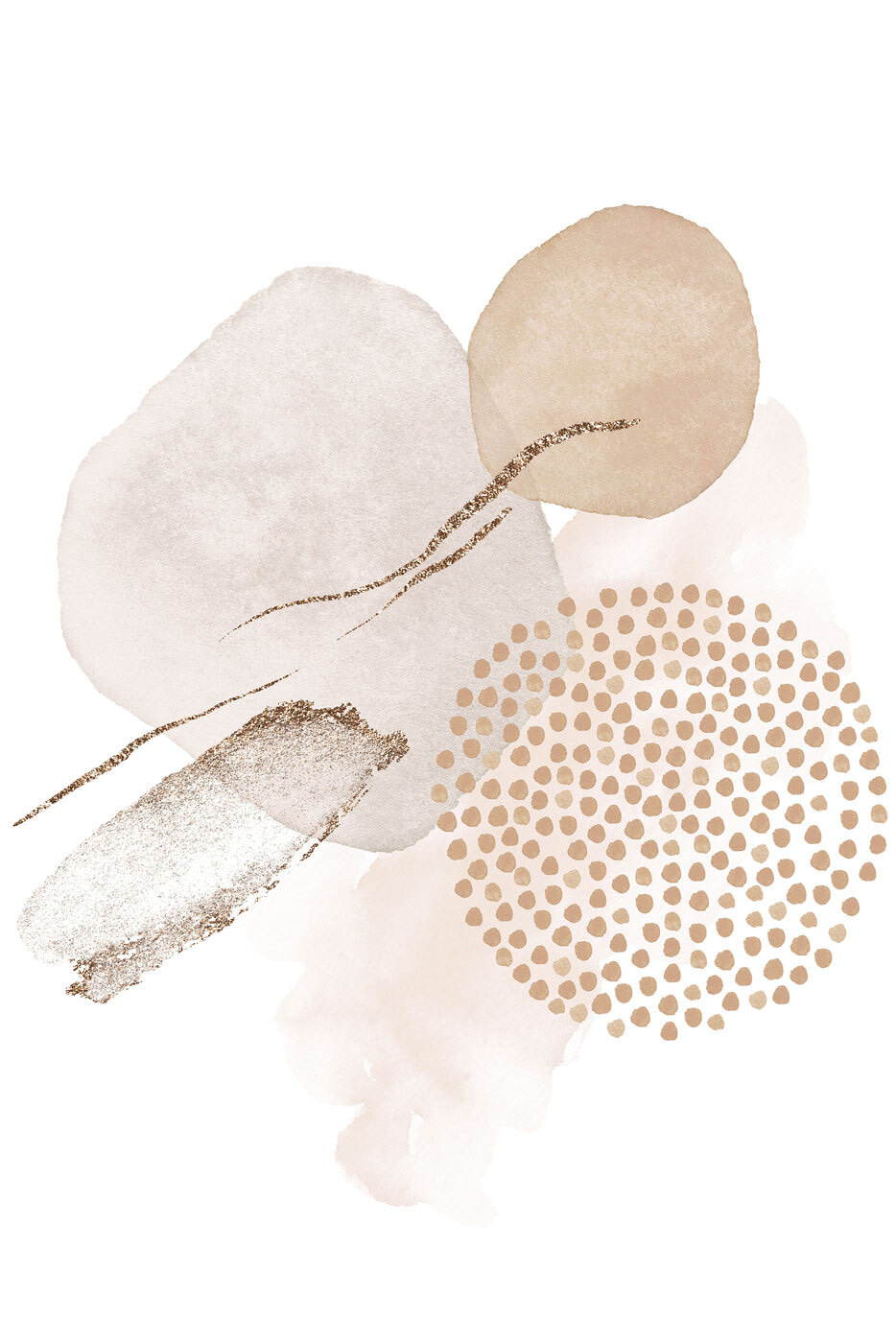 Formas leves com pontos — design completo