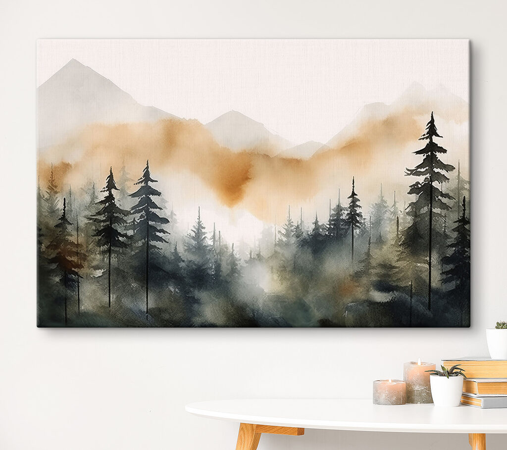 Abetos e montanhas ocre — interior 2