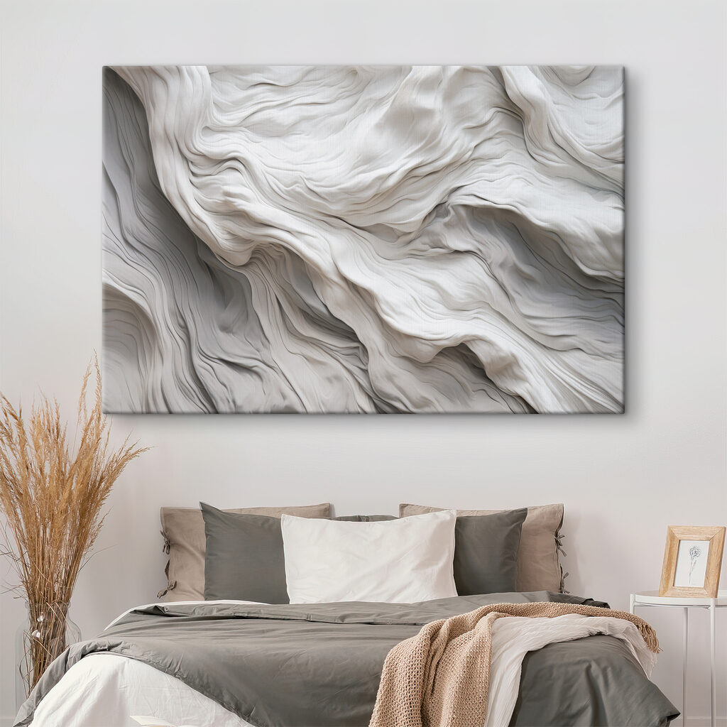 Ondas brancas em pregas — interior 2