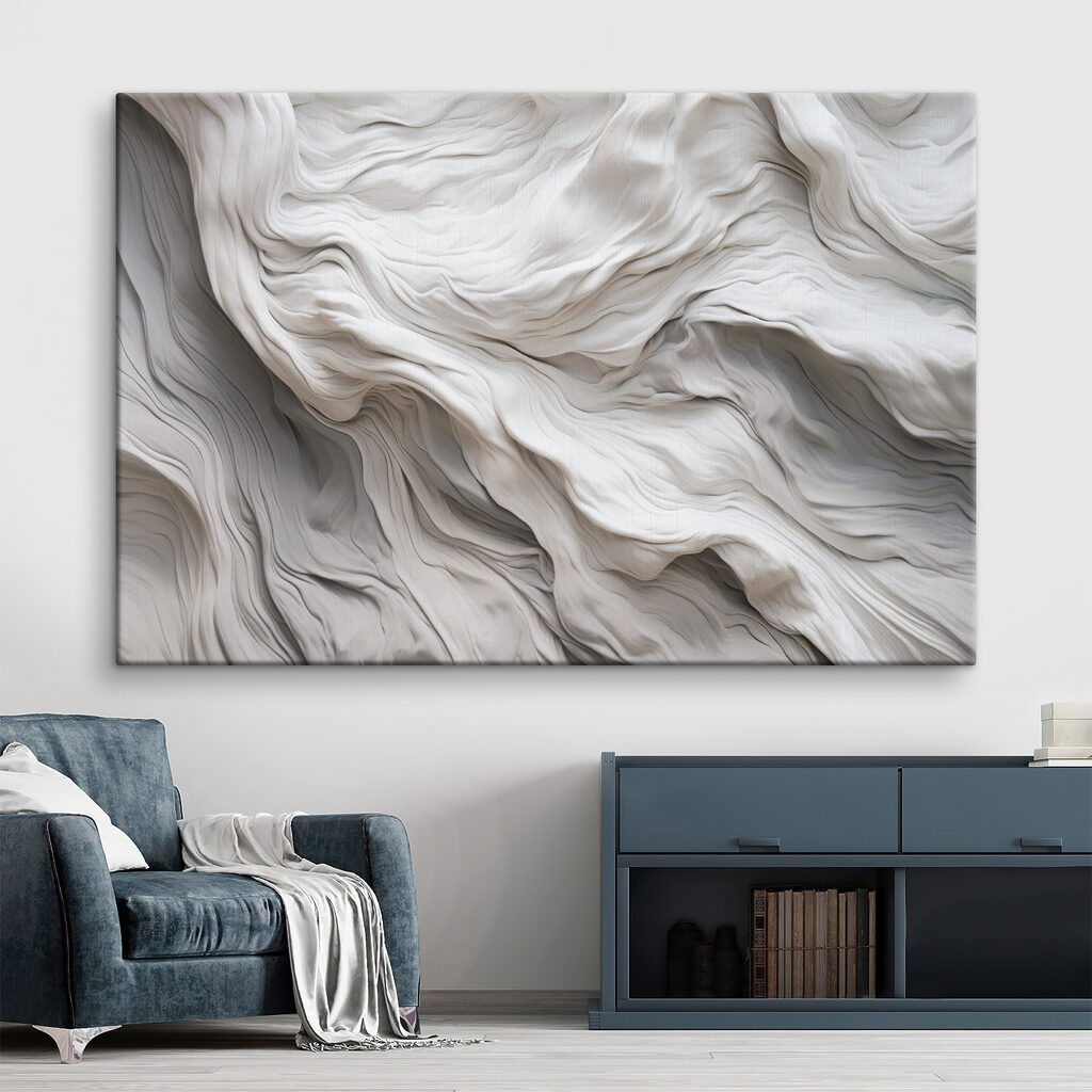 Ondas brancas em pregas — interior 3