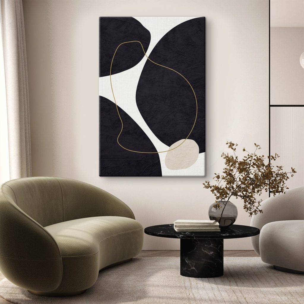 Formas negras e linhas — interior 4