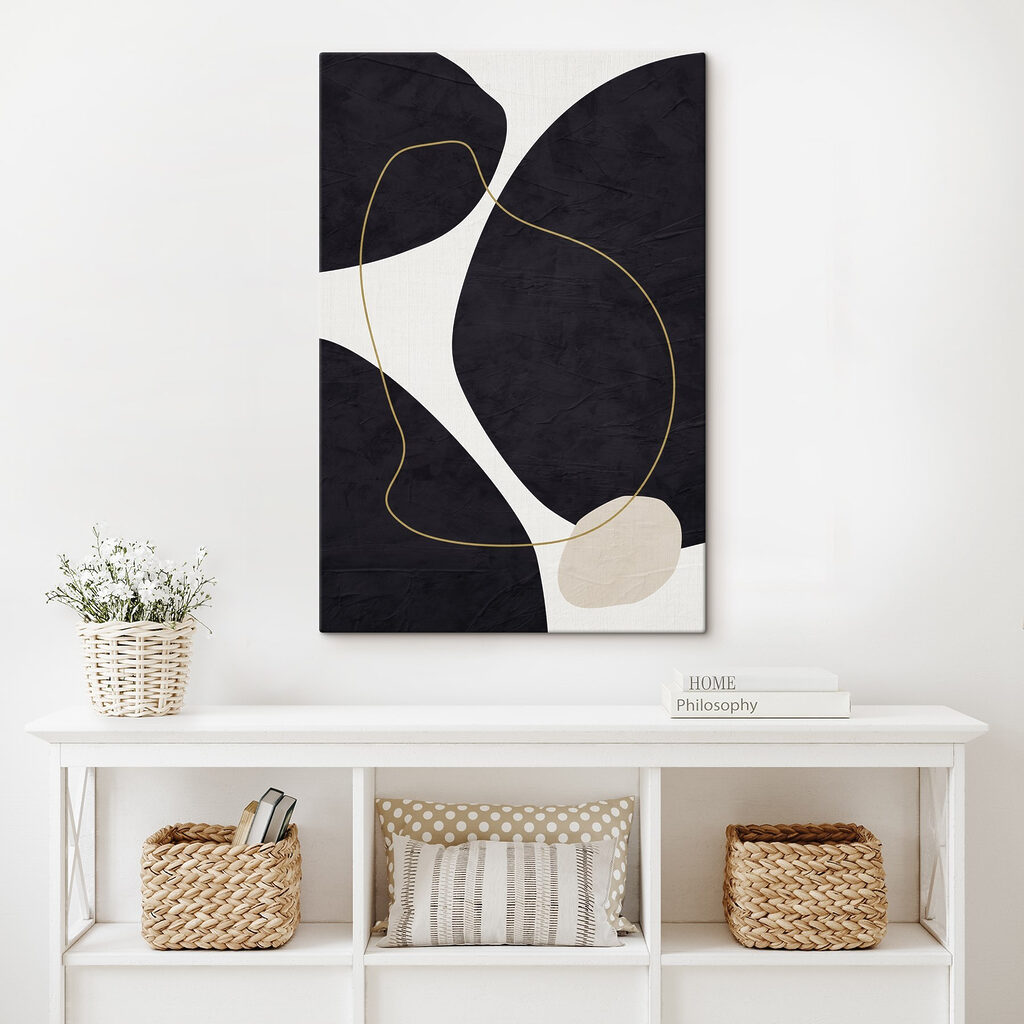 Formas negras e linhas — interior 9